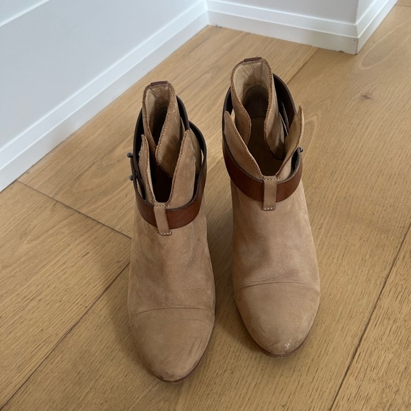 RAG & BONE tan booties size 38 - Picture 3 of 4